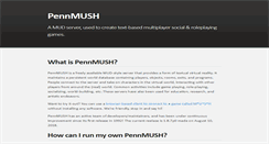 Desktop Screenshot of pennmush.org