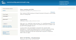 Desktop Screenshot of community.pennmush.org
